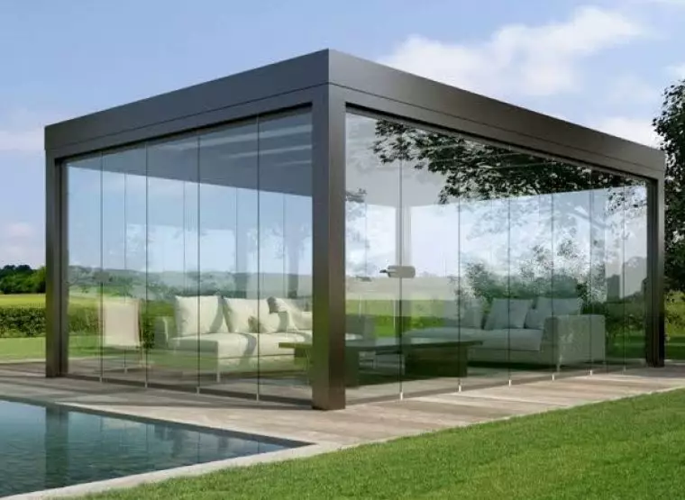 Подъемно-раздвижные системы и складные двери — пример №12