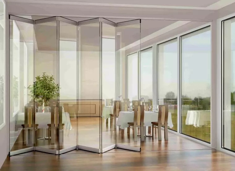 Подъемно-раздвижные системы и складные двери — пример №2