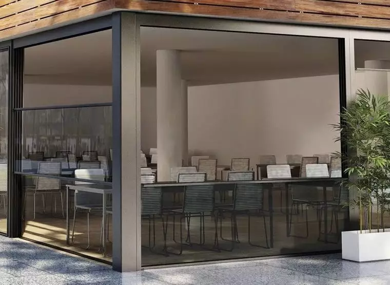 Подъемно-раздвижные системы и складные двери — пример №9